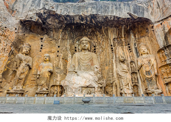 佛像的龙门石窟洛阳旅游图片